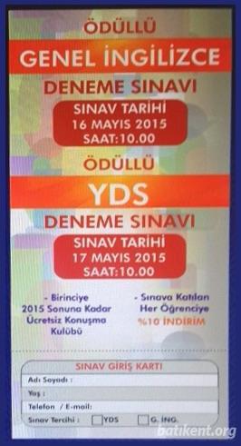 Ödüllü Genel İngilizce Deneme Sınavı