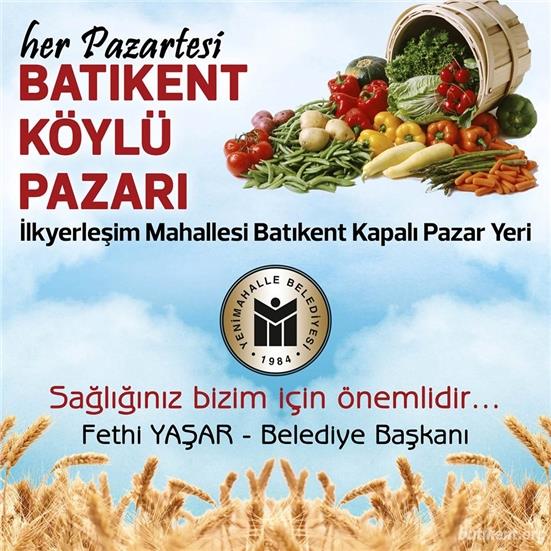 Batıkent'e köylü pazarı geliyor